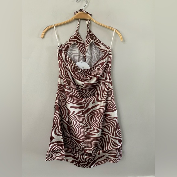 NEW PRINCESS POLLY KHARI MINI DRESS BROWN SIZE: 4 - Picture 6 of 6